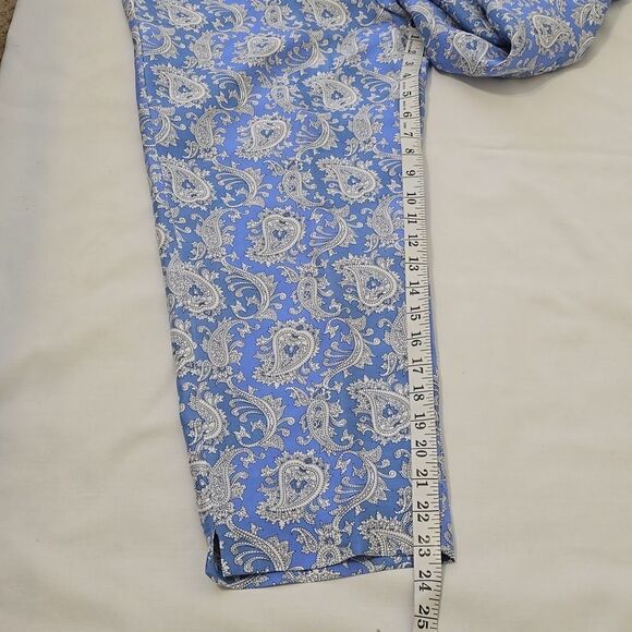 ALLYSON TAYLOR SILK CROPPED PANTS SIZE 8 - Picture 5 of 7